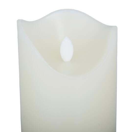 Cream & Silver Traditional Flameless Candle Set